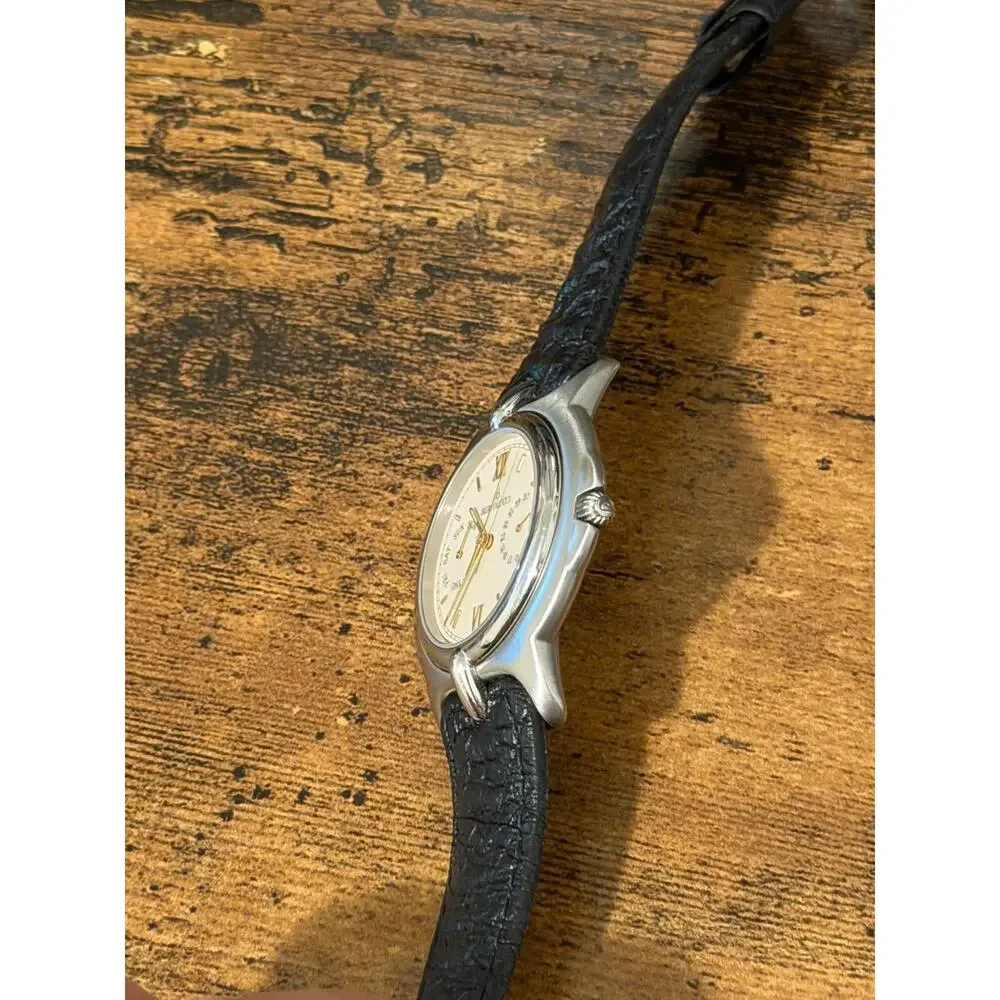 Bertolucci Pulchra Swiss Quartz Watch Day Date Cream Dial Leather Strap